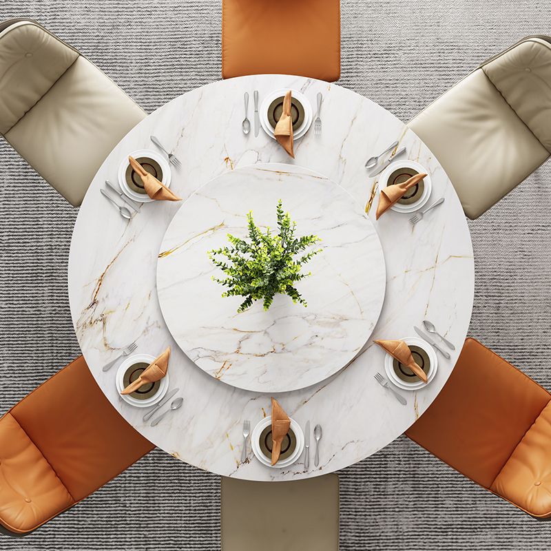 1/4/5/7 Pieces Dining Chairs Set  Sintered Stone Table Set Rectangle Table