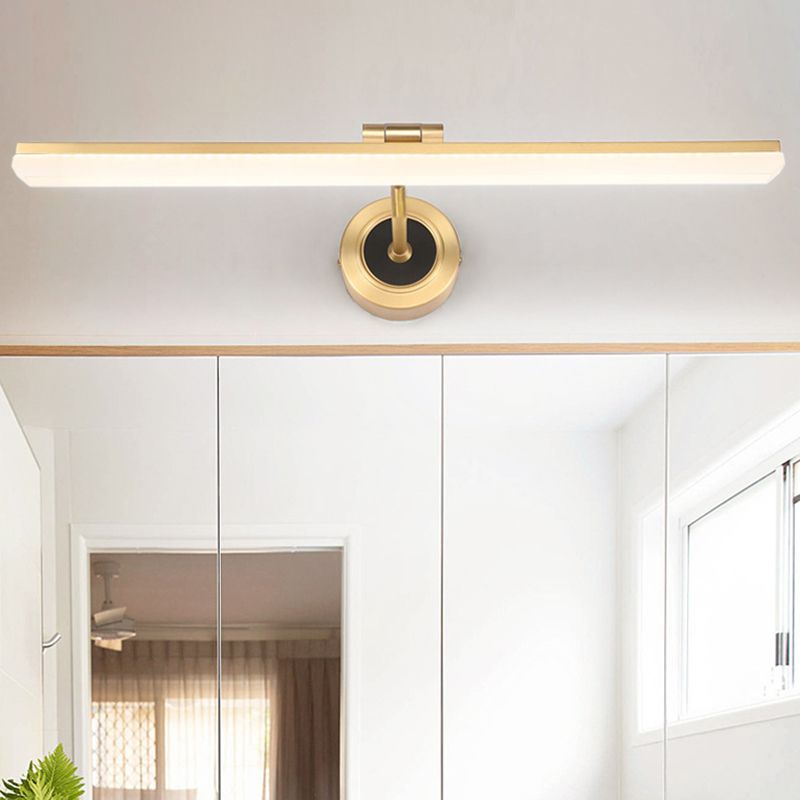 Swing bras LED Bath Board minimalisme Murmalisme en acrylique Mur Vanité Lumière pour la salle de bain