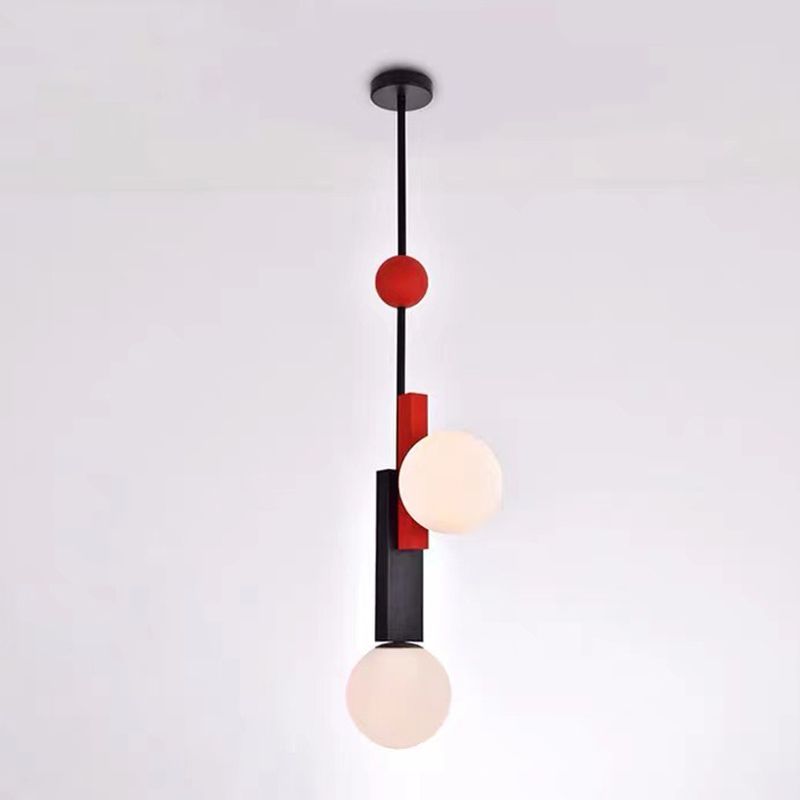 Pendentif en forme de globe coloré