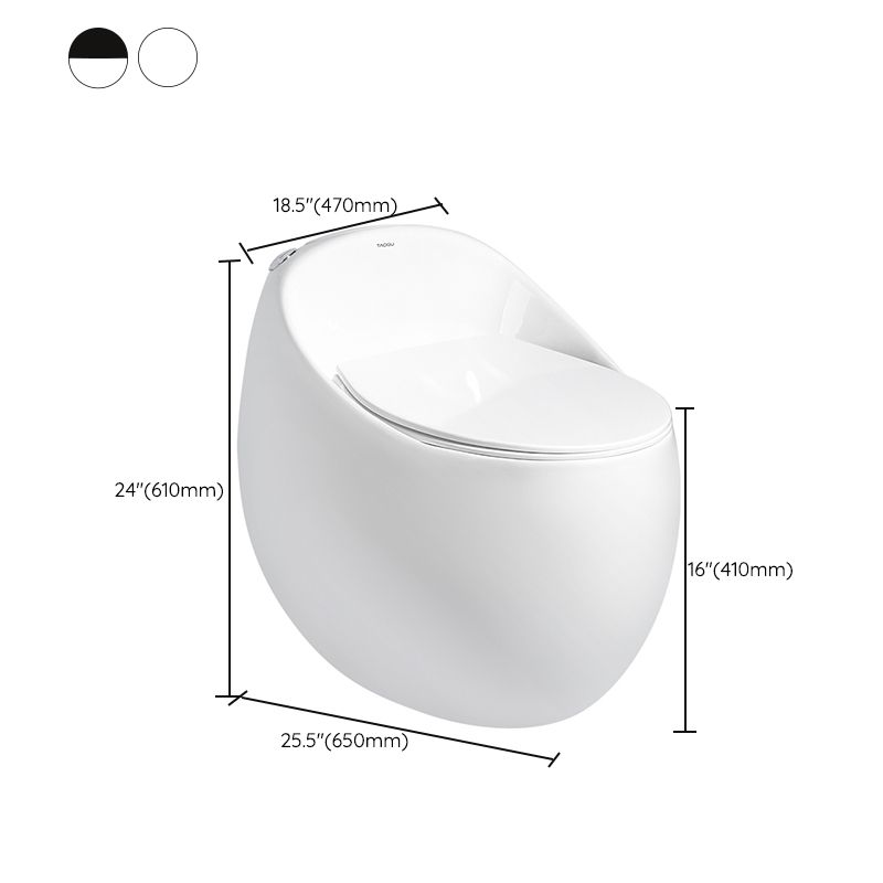 Modern Ceramic Flush Toilet Floor Mounted Seat Included Urine Toilet for Bathroom