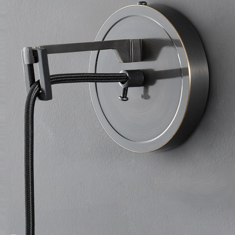 Contemporary Wall Sconce Cylinder Crystal Sconce Lighting for Bedroom