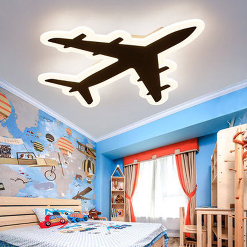 Plafonnier d'avion en acrylique pour enfants, plafonnier Led blanc à montage en Surface pour chambre à coucher