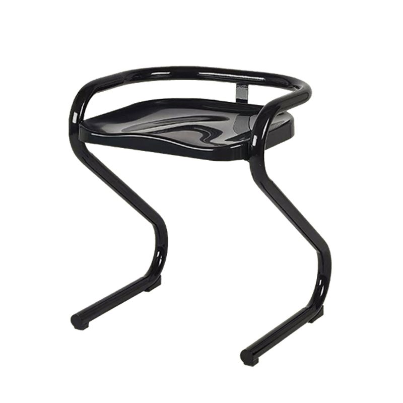 Metal Frame Dining Side Chair Modern Indoor Plastic Backless Chair