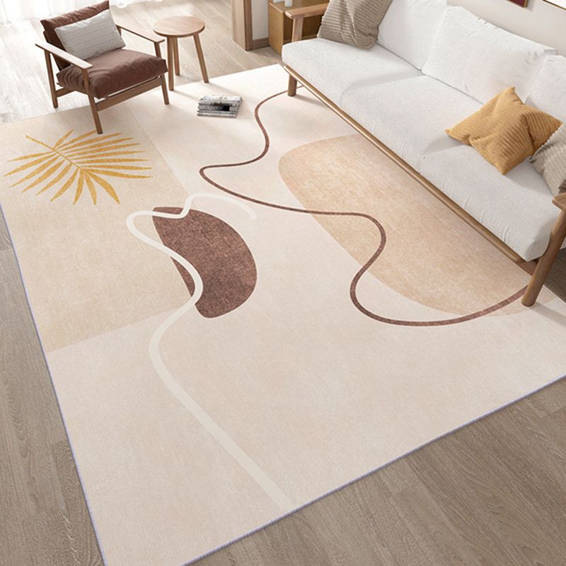 Tapis de couleur moderne gris clair tapis lavable pour le tapis lavable pour décoration intérieure
