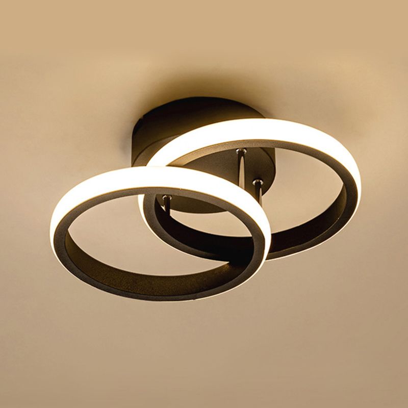 Led Semi Flush Ceiling Lights Contemporary Minimalism Acrylic Ceiling Light Fixtures for Hallway