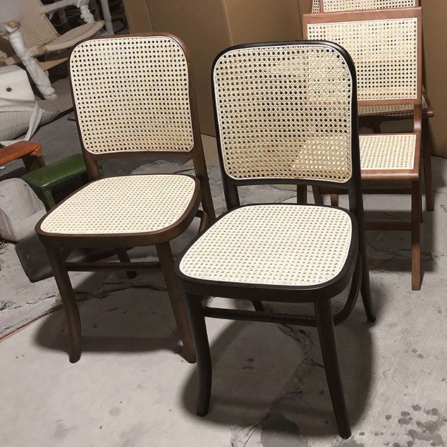 Modern Solid Wood Kitchen Dining Side Chair Opening Back Dining Side Chair
