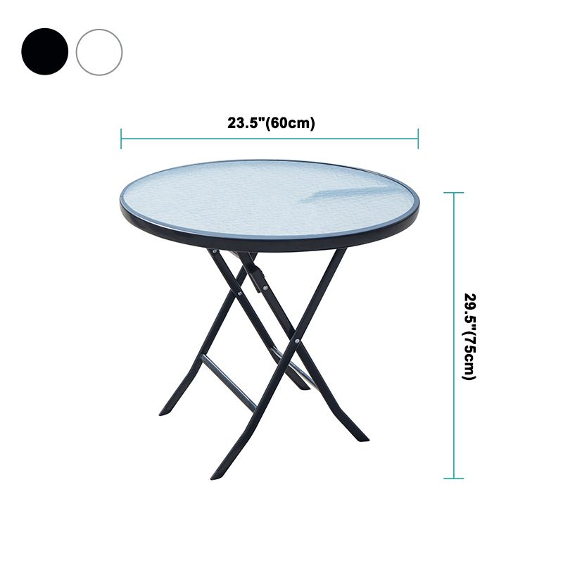 Mesa de comedor de estilo moderno Vidrsts Use para el hogar con marco negro