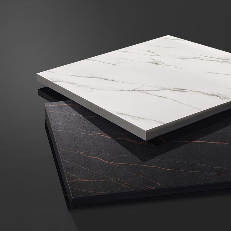 Industrial Sintered Stone Top Esstisch Standard Rechteck Form Esstisch für Küche