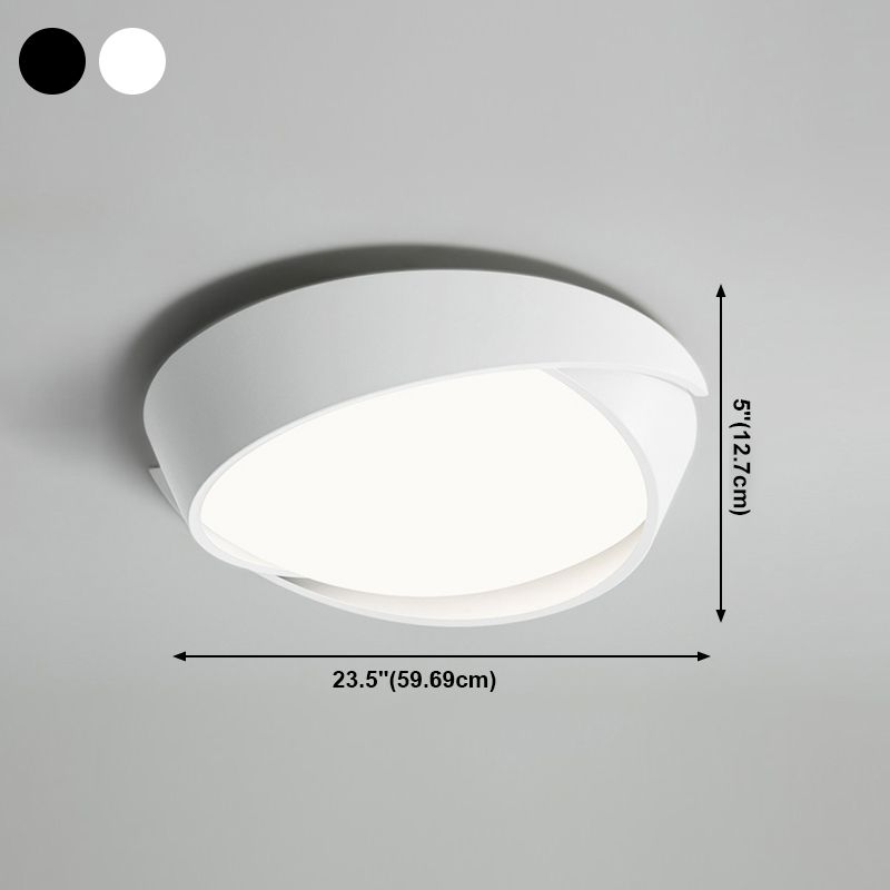 Moderne plafoniere da incasso in metallo con montaggio ad incasso con paralume in acrilico