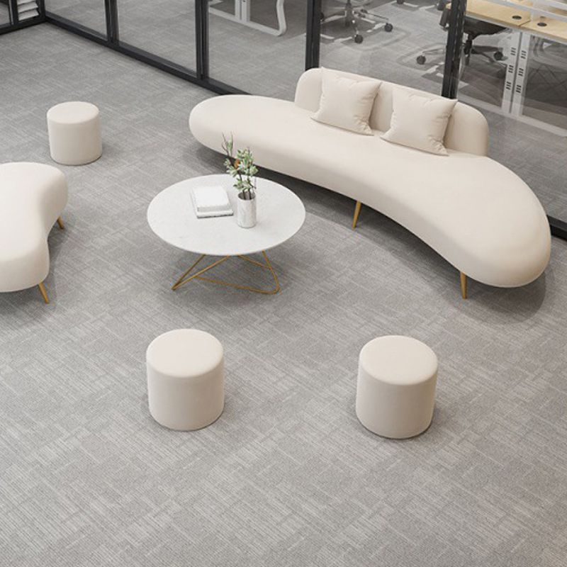 37.40" Wide Curved Sofa Contemporary Velvet Armless Sofa for Living Room