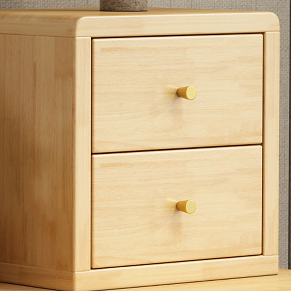 Scandinavian Wooden Make-up Vanity With Drawer in Brown for Bedroom