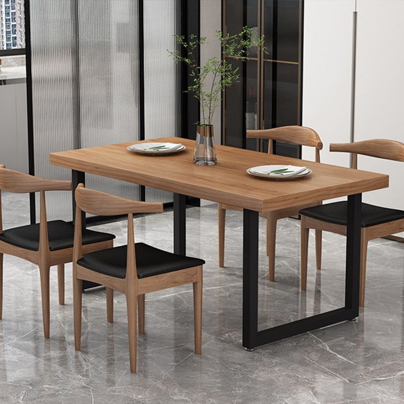 Modern 1/5 Pieces Dining Set Rectangle Wood Dining Table for Kitchen