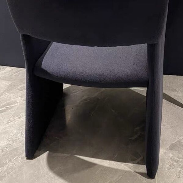 Contemporary Style Arm Chair Wood Open Back Dining Accent Chair for Kitchen