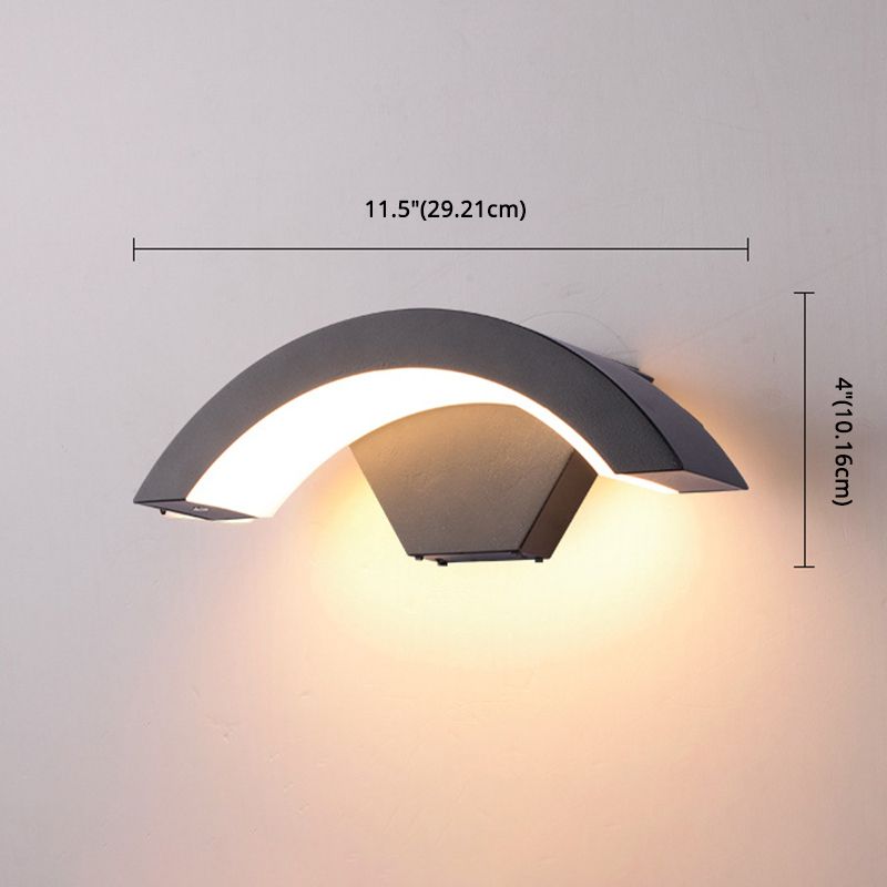 Curve Wall Light Sponce Modern Minimalist Style Fonces de aluminio
