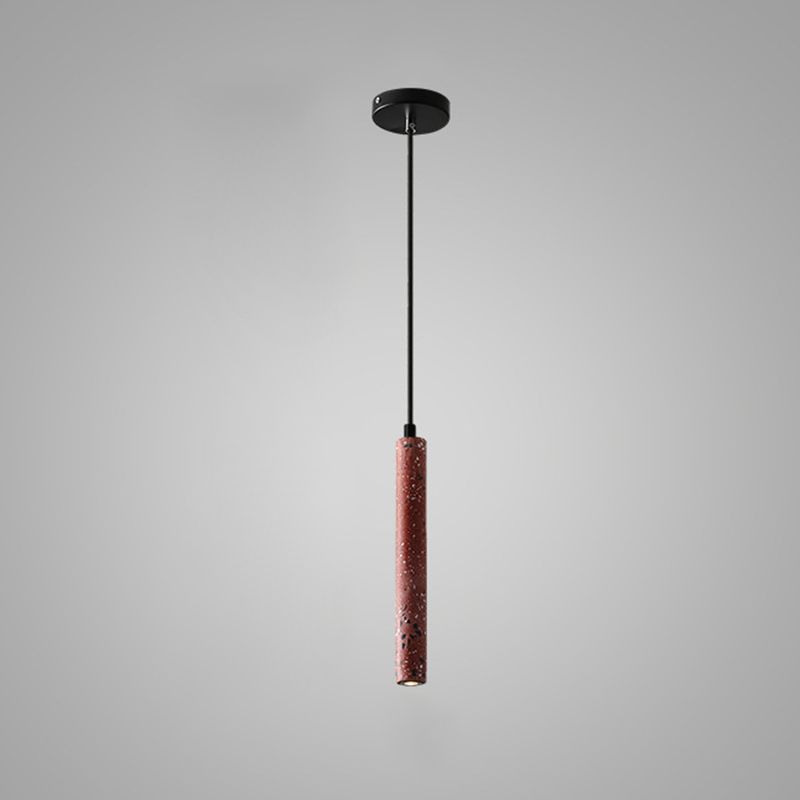 Zementzylinder -Suspension Licht moderner Stil 1 Licht hängende Leuchten