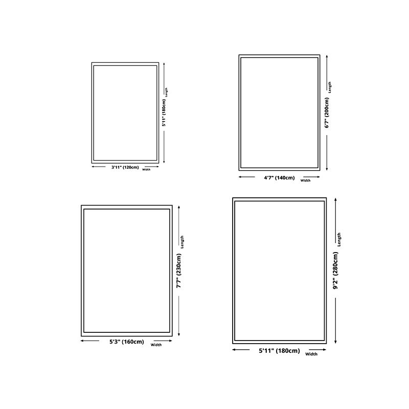 Yellow Simple Carpet Polyester Color Lump Carpet Washable Carpet for Living Room