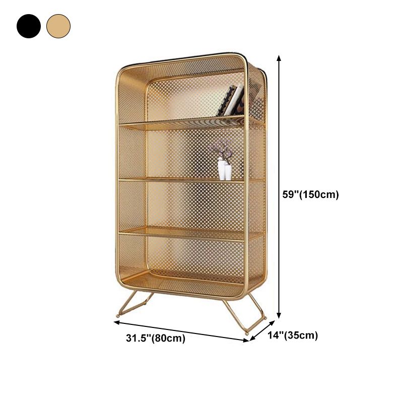 Modern Style Standard Bookcase Metal Bookshelf for Home Office
