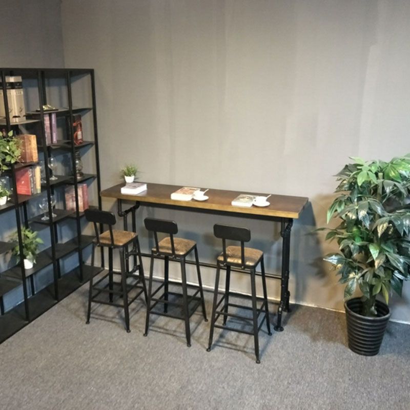 Industrial Bar Dining Table Cafe and Breakroom Bar Stool Table