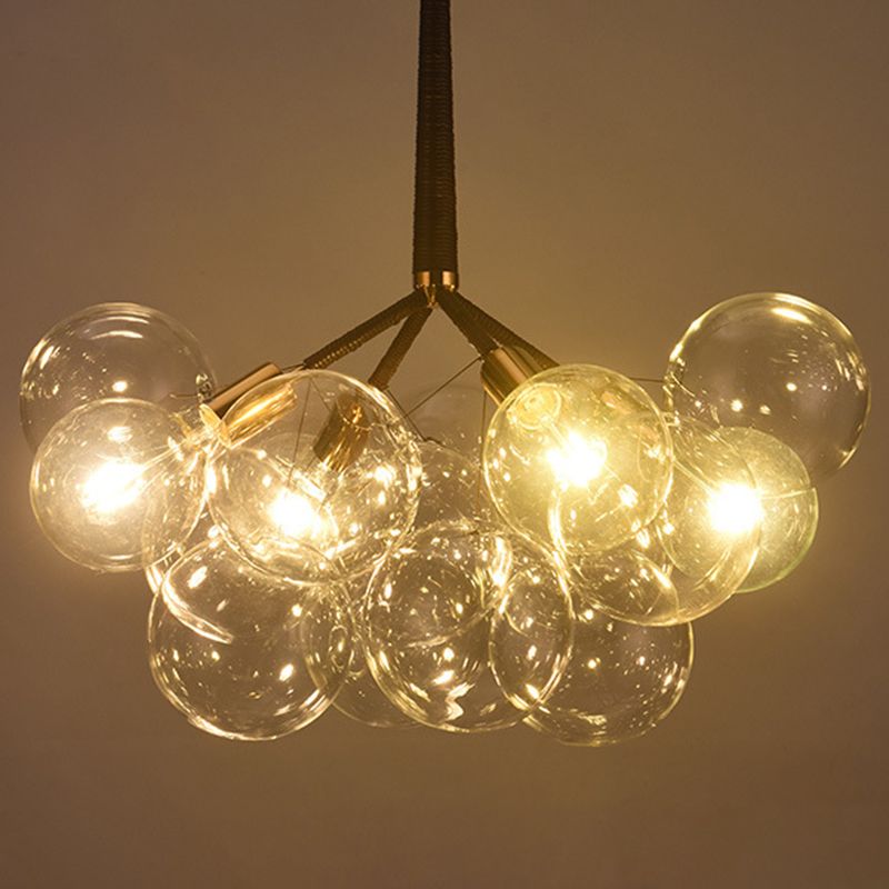 Bubbles Glass Pendant Lighting Fixture Minimalist Style Chandelier Pendant Light
