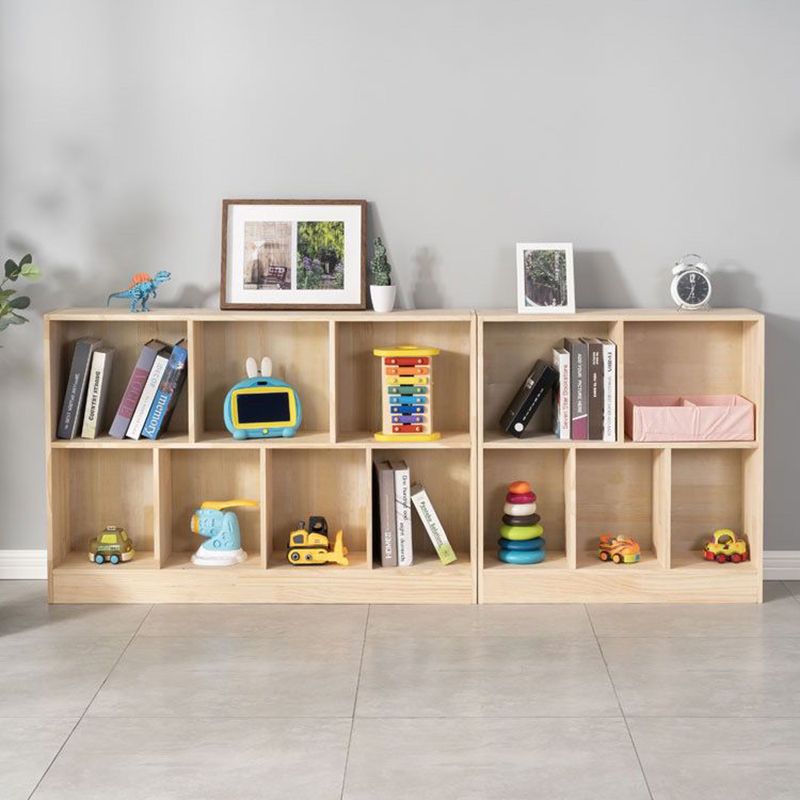 Contemporary Wooden Bookshelf Geometric Shelf Bookcase for Home Office