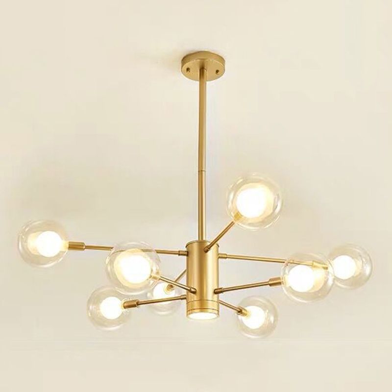 Gold Branch Chandelier Contemporary Chandeliers Glass Multi Lights Chandelier Lamp