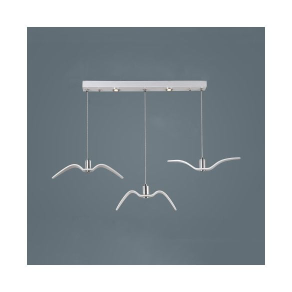 Modern Metal Pendant Lighting, Seagull Ceiling Light Fixture