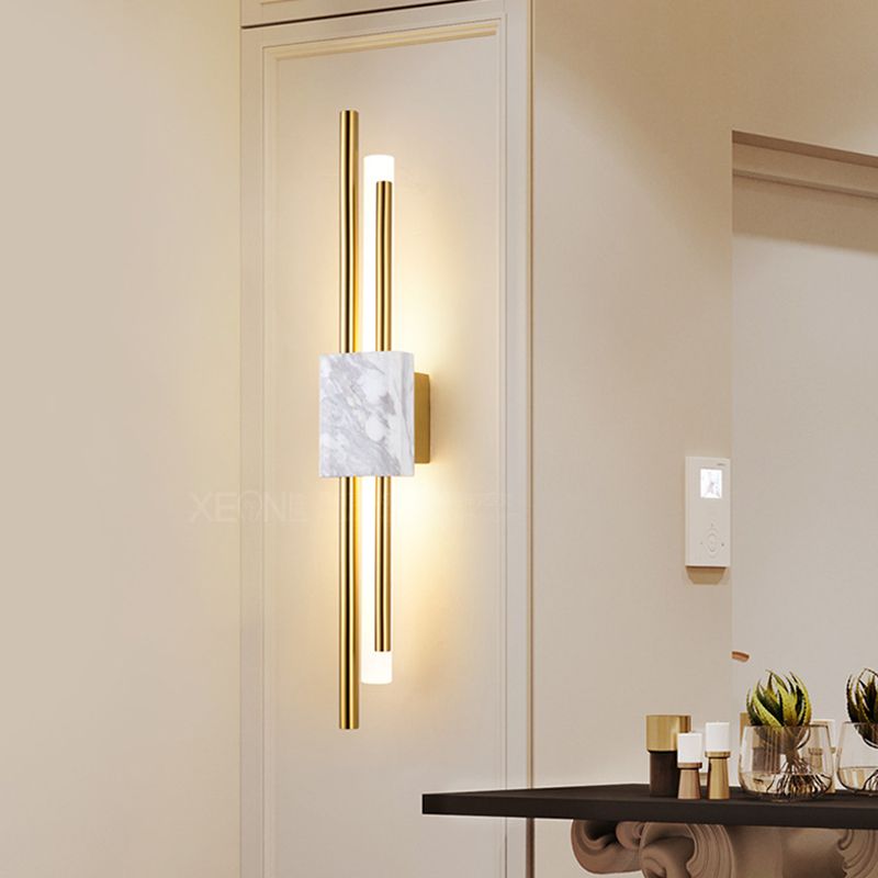 Metal Cylinder Wall Sconce Lighting Modern Style 1 Light Wall Lighting Fixtures