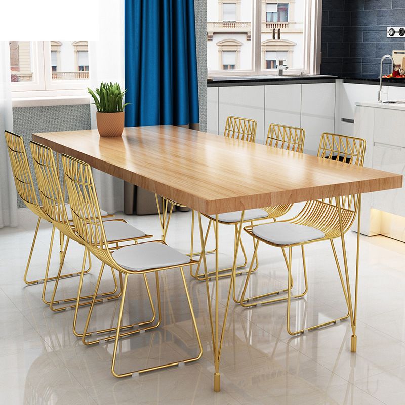 Metal Dining Table Set for Kitchen 1/5/7 Pieces Modern Dinette Set