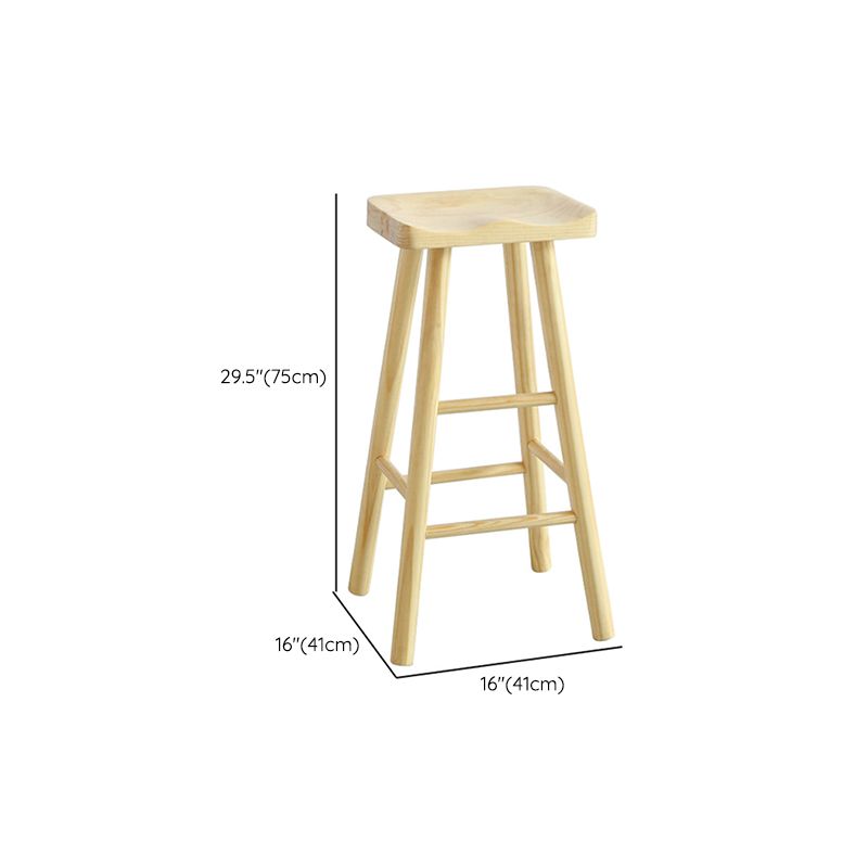 Double Pedestal Bar Table Set 2/3 Pcs Solid Wood Bar Table and Backless Stools