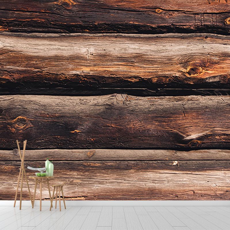 Industrial Style Wood Environment Friendly Mural Wallpaper Texture Mural for Wall Decor