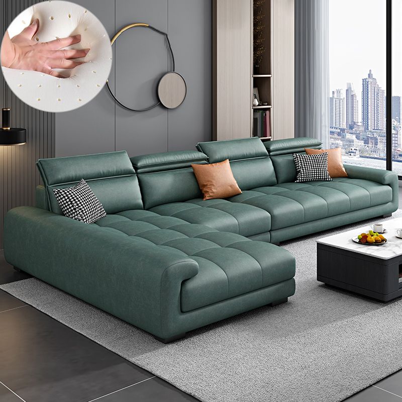 4-seater Sectional with Adjustable Head Pillow for Living Room