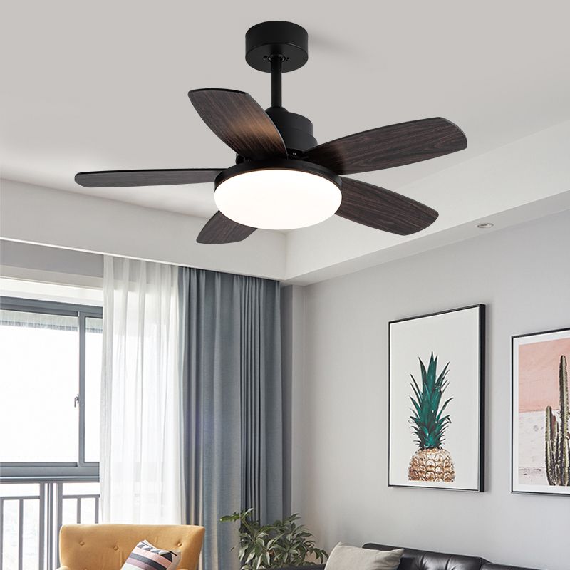 Ventola del soffitto rotondo leggero in stile children 1 1 lampadina a LED LED per camera da letto