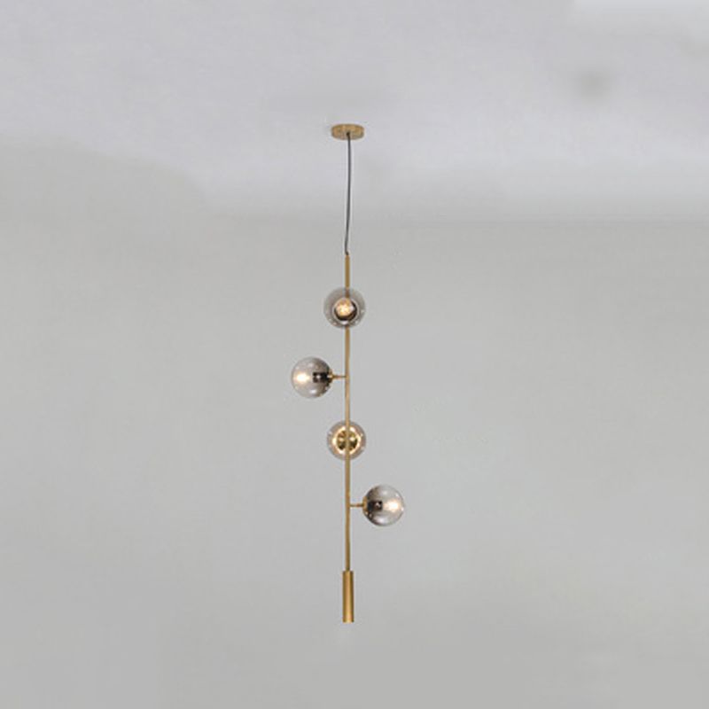 Modern Adjustable Length Hanging Light Globe Glass Pendant Light for Kitchen