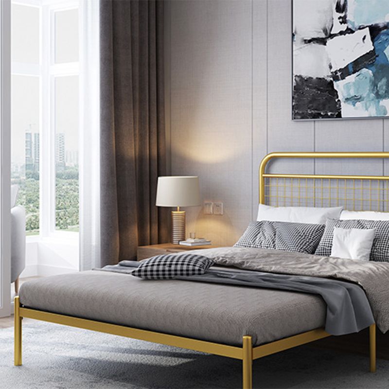 84.65 inch Wide Industrial Standard Bed Metal Bed with Headboard