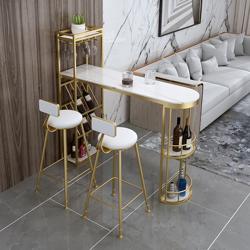 Specialty Pub Table Glam Bar Height Bar Table for Indoor Use