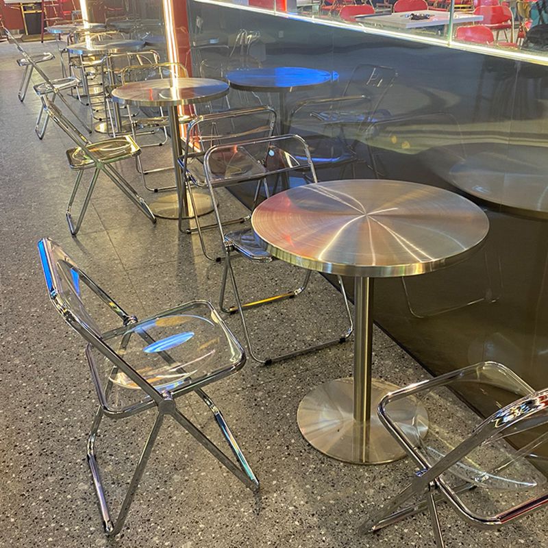 Mid-Century Modern Cocktail Table Pedestal 1 Single Coffee Table