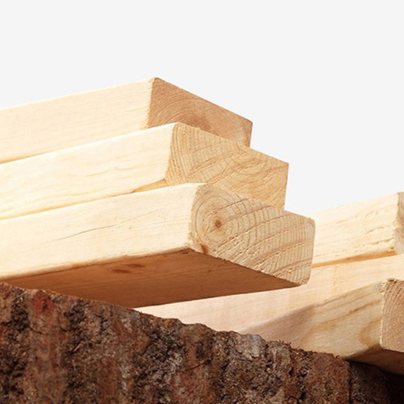 Contemporary Grey Standard Bed with Upholstered Headboard in Solid Wood