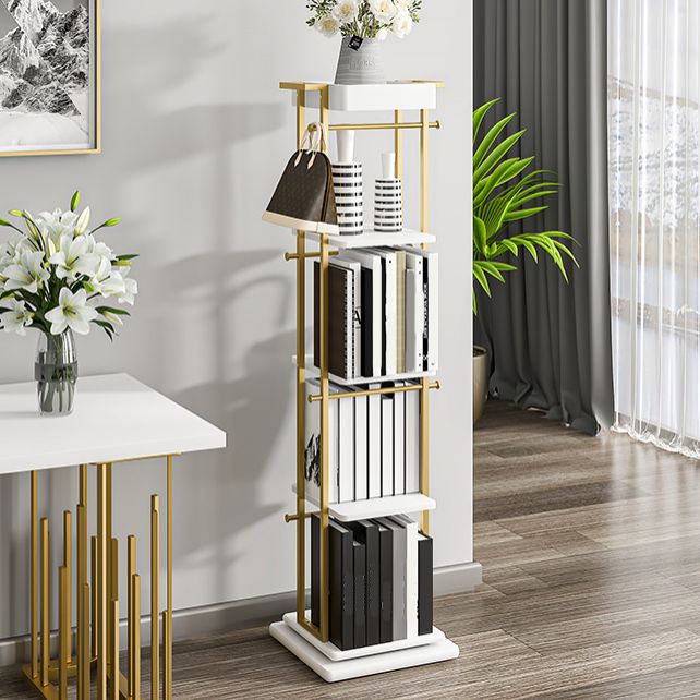 Modern Style Metal Bookshelf Open Back Bookcase for Home Office