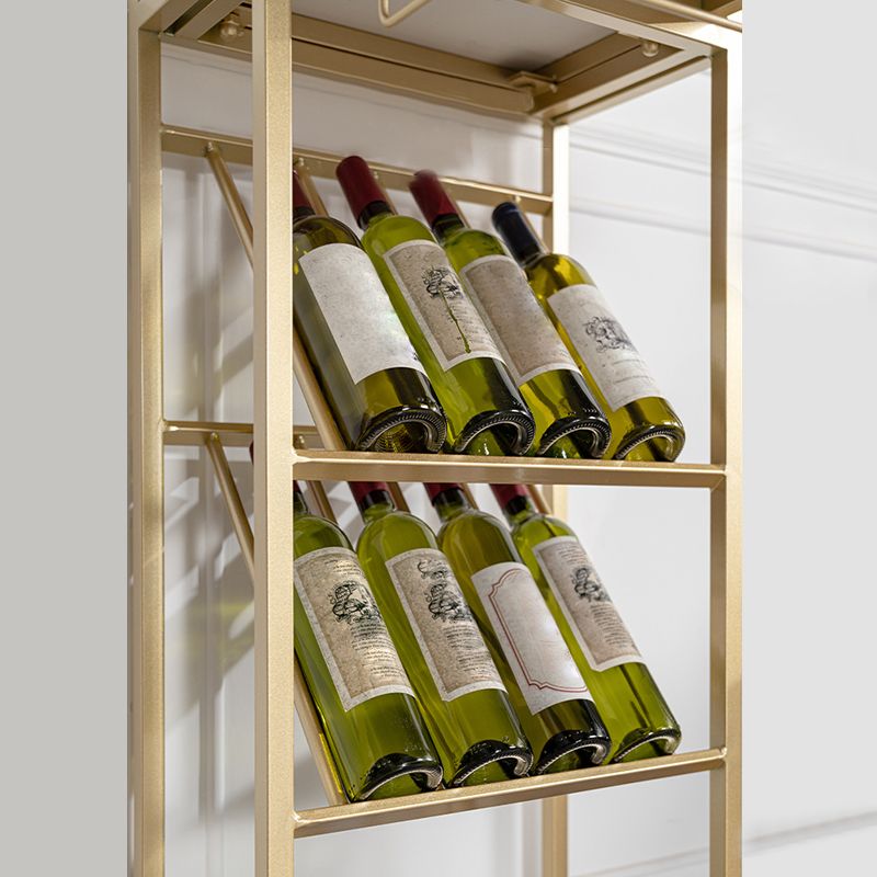 Glam Stone Bar Table Set 1/3 Pieces Counter Table with Metal Stools