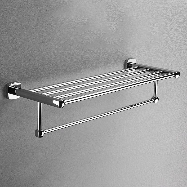 Polished Chrome Modernism Bathroom Accessory Set Bath Shelf/ Towel Bar/Robe Hooks Included