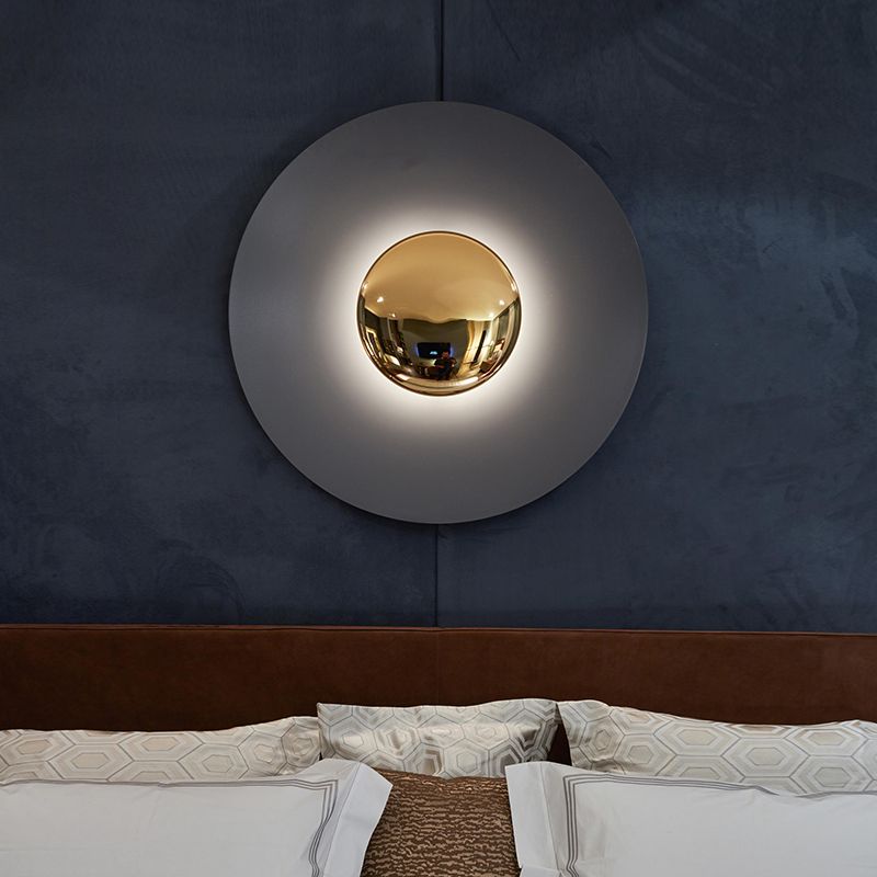 Lampes murales circulaires de style moderne métal 1 les idées d'éclairage mural clair