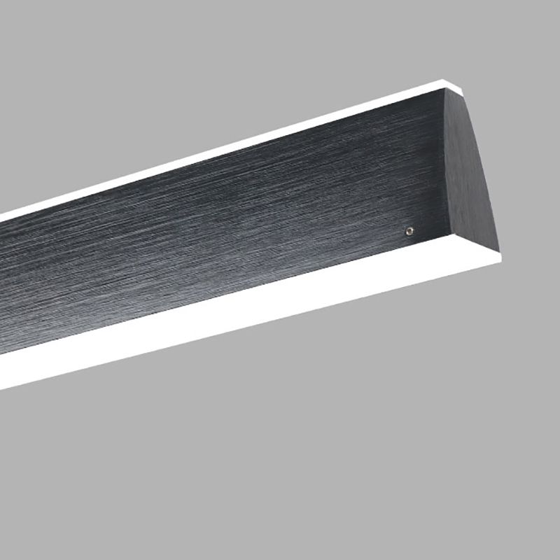 Simple LED Island Light Modern Style Linear Hanging Light for Dining Room