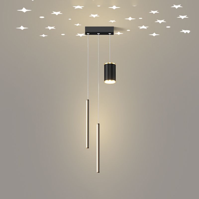 Eigentijdse stijl geometrie vorm hanglampen metaal 3 lichthangende lampen