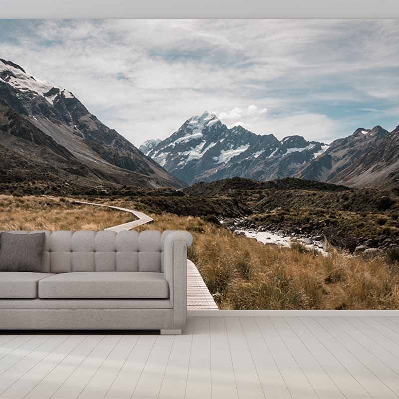Environmental Photography Mural Wallpaper Mountain Range Indoor Wall Mural