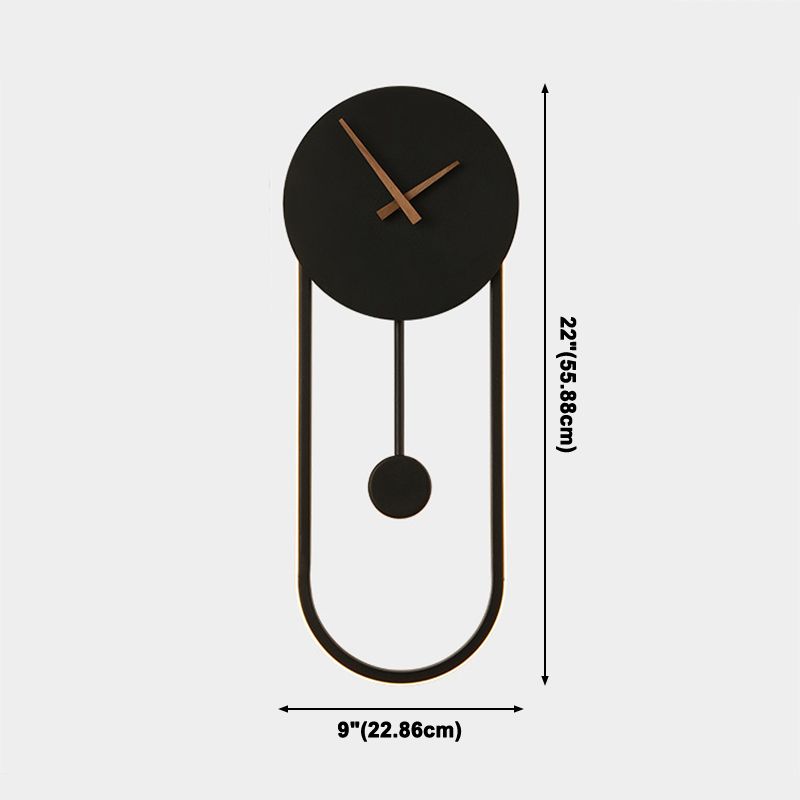 Lampada a monte a parete ovale moderna in metallo a parete a 1 luce per camera da letto