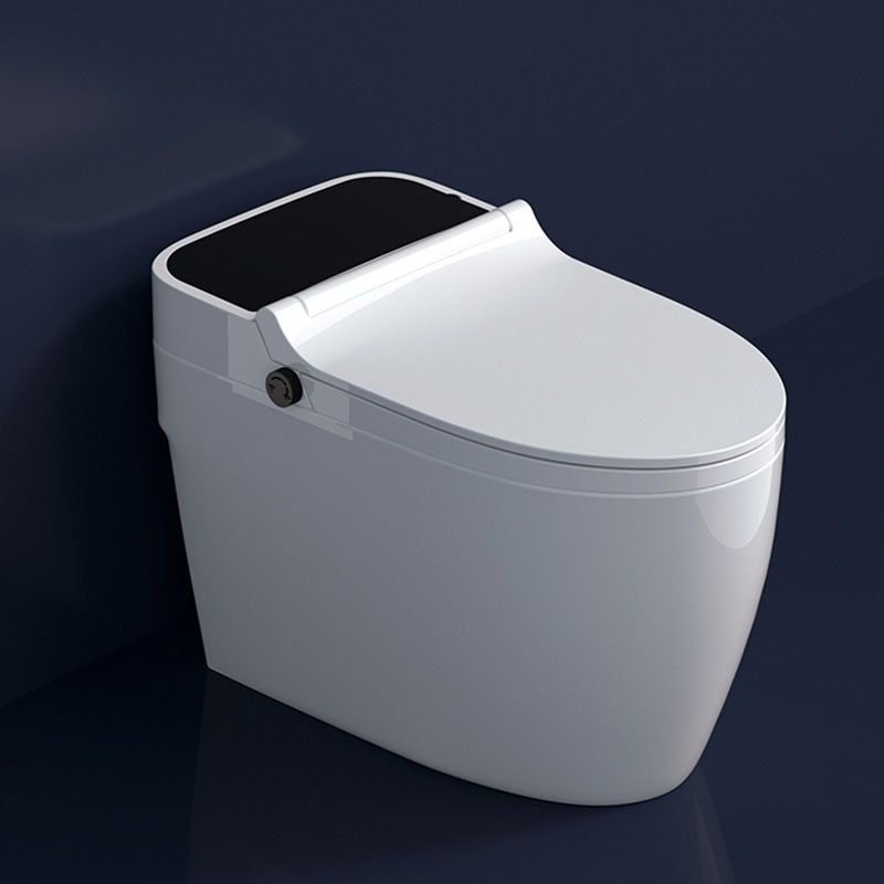 Contemporary Flush Toilet Floor Mounted One-Piece Toilet Porcelain Toilet Bowl