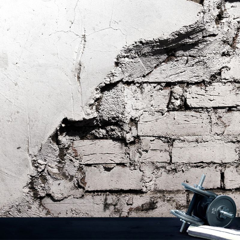 Brick Surface Mural Wallpaper Eco-friendly Stain Resistant Living Room Wall Covering