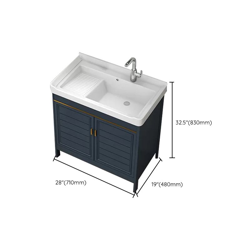 Modern Bathroom Vanity Freestanding 2 Doors Bathroom Vanity Set with Sink