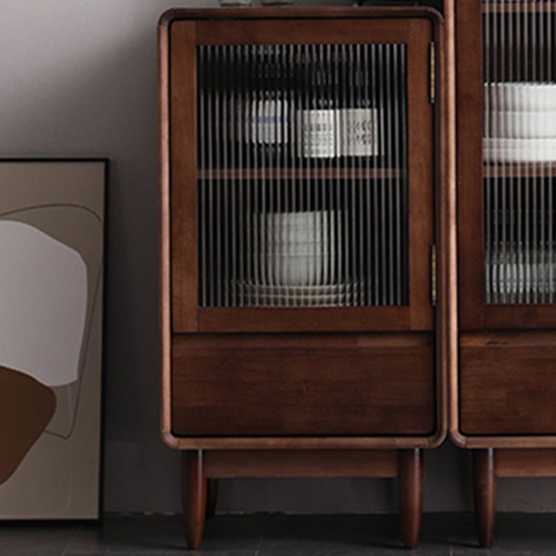 33.46"/42.52" Tall 1- Door Wooden Cabinet , 1- Drawer Rectangle Accent Cabinet