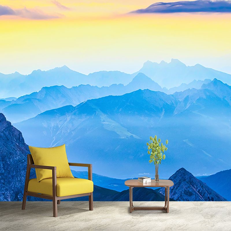 Mildew Resistant Wall Mural Wallpaper Mountain Landscapes Pattern for Room